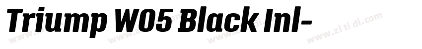 Triump W05 Black Inl字体转换
